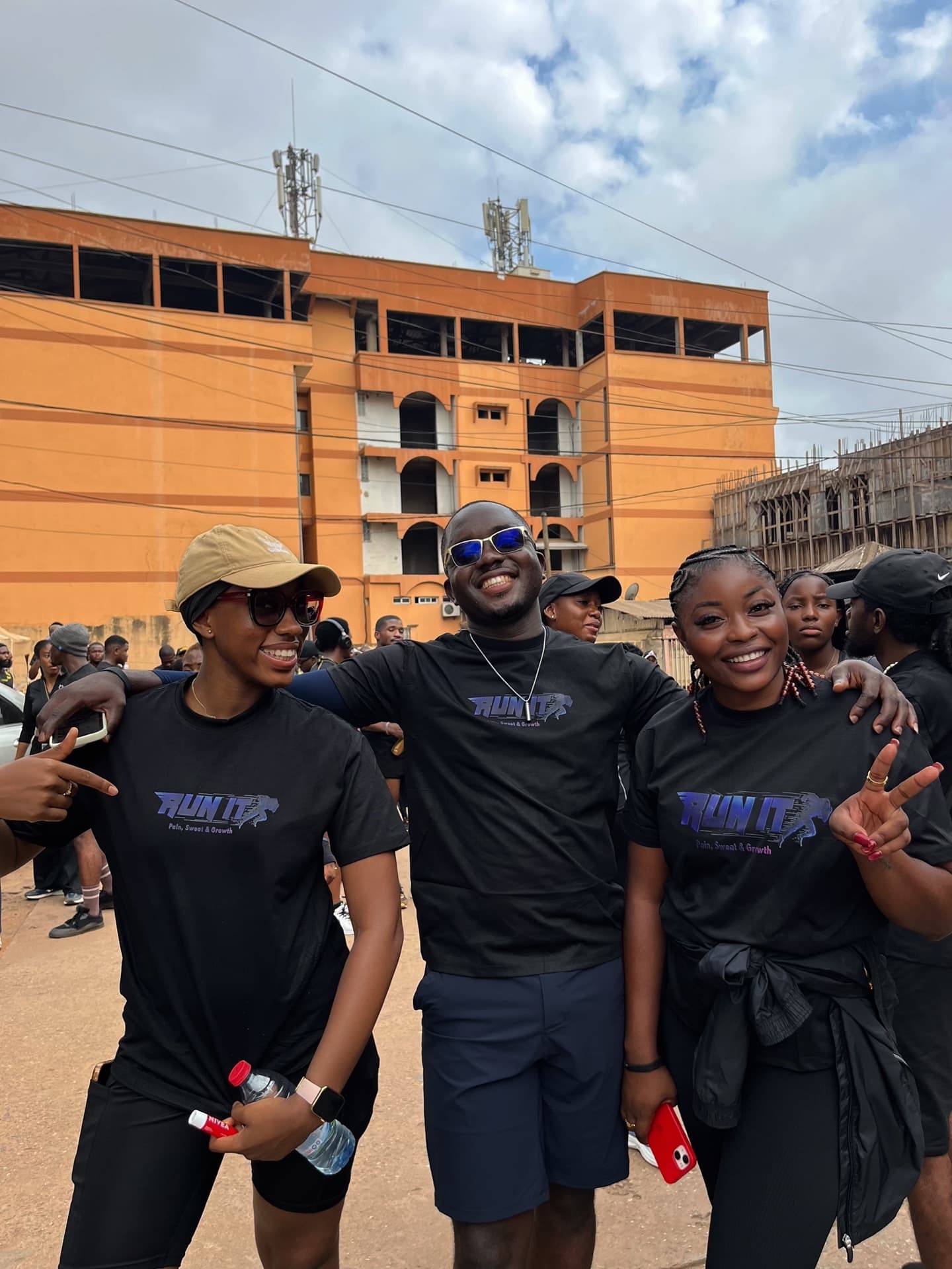 Participants en t-shirt RUN IT