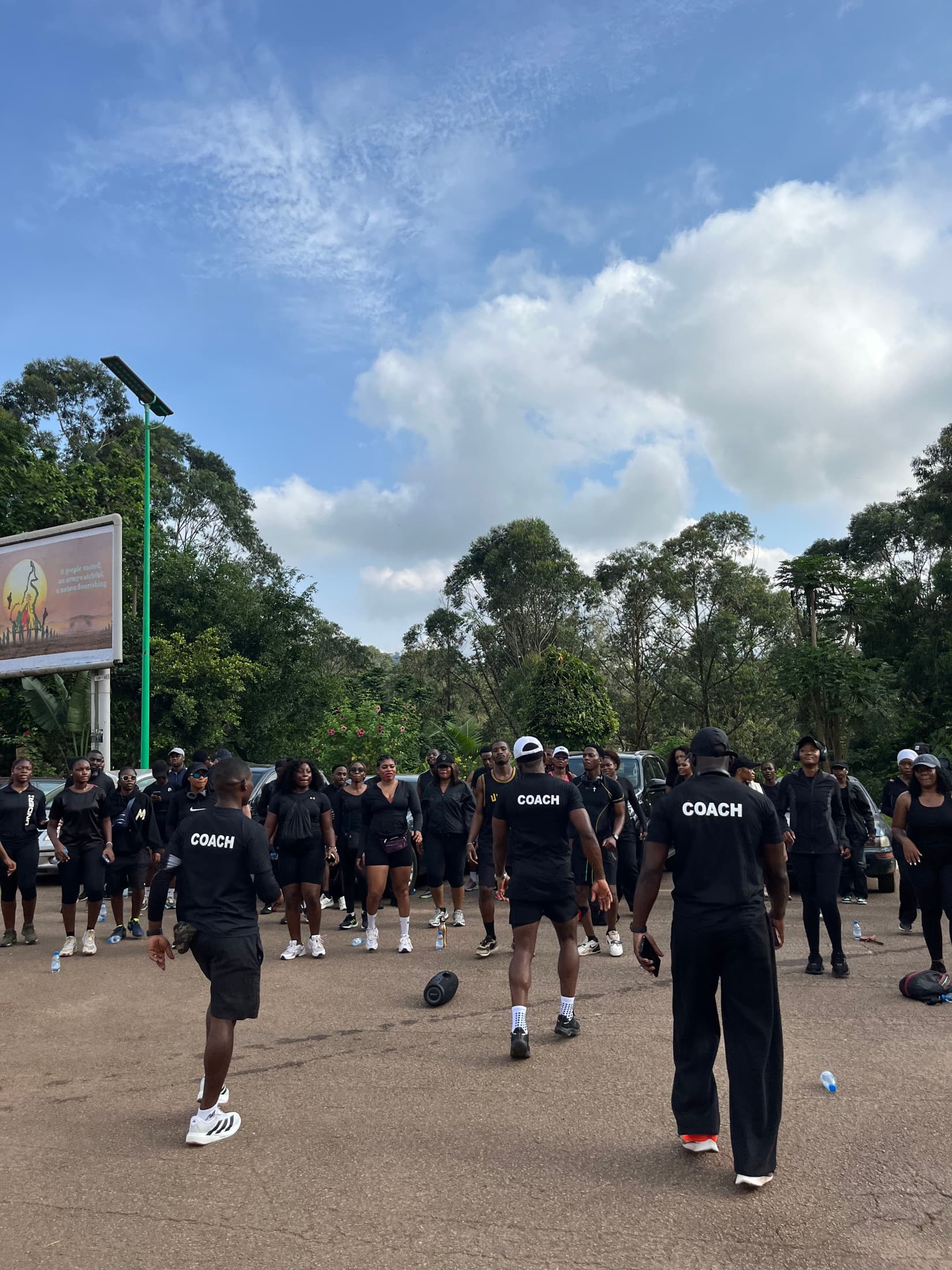 Briefing des coachs RUN IT avant le départ